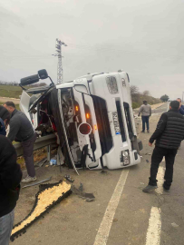 Tekirdağ’da feci kaza: Tır şoförü hayatını kaybetti