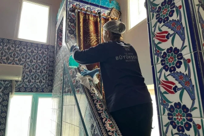 Aydın Büyükşehir’den Karacaören’de camilerde temizlik çalışması
