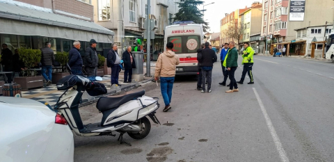 Tekirdağ’da motosiklet devrildi: 1 yaralı