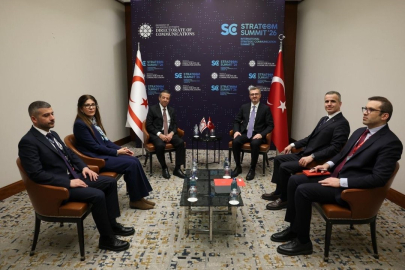 İletişim Başkanı Duran, KKTC Dışişleri Bakanı Ertuğruloğlu ile görüştü