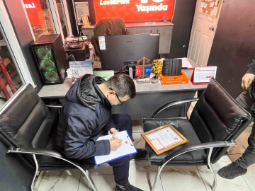 Küçük Sanayi Sitesi’nde 9 işyerinin ruhsatsız olduğu anlaşıldı