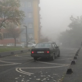 Balıkesir’de sis etkili oluyor