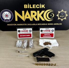 Bilecik’te uyuşturucu madde ve silah ele geçirildi