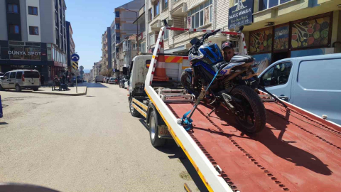 Keşan’da plakasız triportör ve motosiklete 92 bin TL ceza kesildi