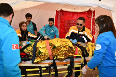 Lüleburgaz’da sel tatbikatı yapıldı