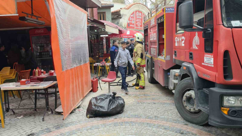 Edirne’de ahşap binada korkutan baca yangını
