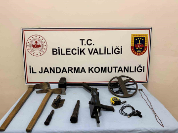 Bilecik’te define operasyonu: 3 şüpheli suçüstü yakalandı