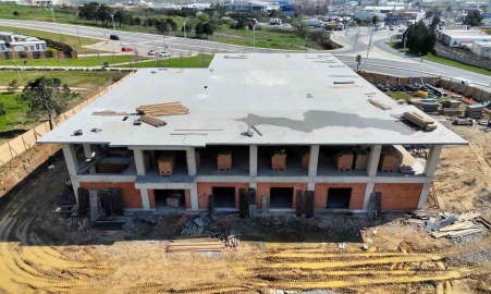 Gebze’de yeni itfaiye binasında çalışmalar yüzde 60’a ulaştı