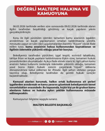 Maltepe Belediyesinden arsa iddialarıyla ilgili açıklama