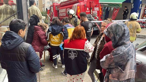 Şişli’de korkutan baca yangını