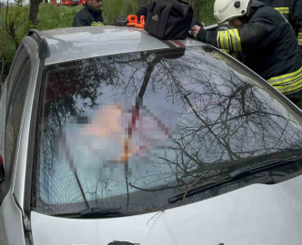 Tekirdağ’da şarampole uçan otomobilin sürücüsü hayatını kaybetti