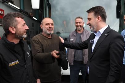 Bursa’da 1 Mayıs’ta görev başındaki emekçilere Başkan Vekili Biba’dan ziyaret