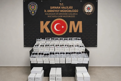 Şırnak’ta 5 milyon 700 bin liralık kaçak gözlük operasyonu: 1 tutuklama
