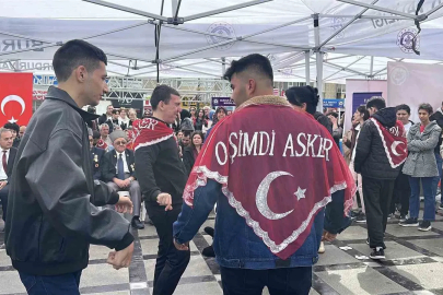 Burdur’da 16 engelli genç temsili askerlik görevi için kışlaya uğurlandı
