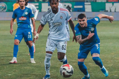 Tredyol Süper Lig: Çaykur Rizespor: 2 - Beşiktaş: 0 (İlk yarı)
