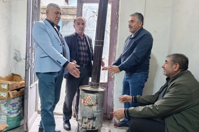 Batman’da mayıs ortasında soba kurdular
