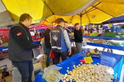 Bolu’da pazarda fiyat ve tartı denetimi
