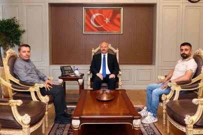 Vali Abdullah Küçük’e basın mensuplarından ziyaret
