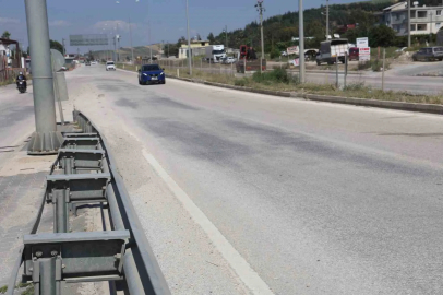 Firari koyun sürüsü kara yoluna çıkıp, üst geçidi kullandı
