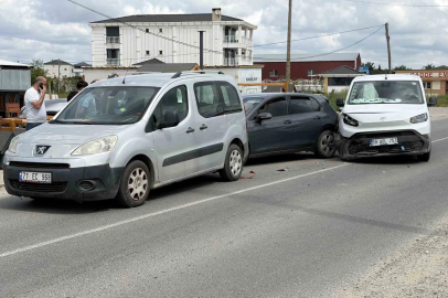 Tekirdağ’da zincirleme kaza kamerada
