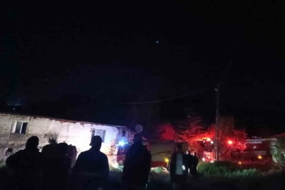 Ankara’da boş evde yangın
