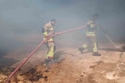 Reyhanlı’da samanlık yangını
