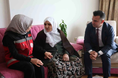 Erzurum’da şehit annesine anlamlı bayram hediyesi
