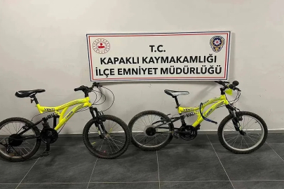 Kapaklı’da bisiklet çalan 2 çocuk yakalandı
