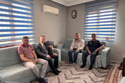 Kaymakam Gündoğdu şehit aileleri ve gazilerle bayramlaştı
