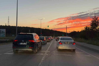 Ekişehir’de gün batımı görsel şölen sundu
