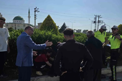 Kaza yapan gence ilk müdahaleyi Vali Serdengeçti yaptı
