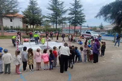 Pazaryeri’nde trafik bilinci küçük yaşta başladı
