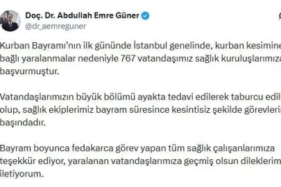 İstanbul’da bayramın ilk günü 767 kişi kurban keserken yaralandı
