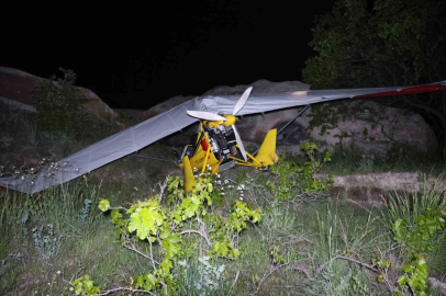 Kapadokya’da microlight hava aracı zorunlu iniş yaptı: 2 yaralı
