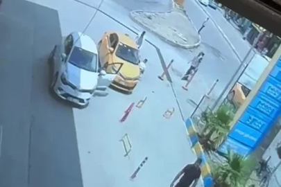 Yol verme yüzünden tartıştığı taksiciyi takip edip bıçakladı: O anlar kamerada

