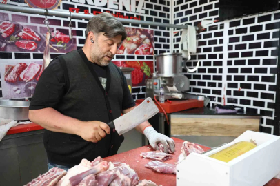 Kasapların yoğun bayram mesaisi sürüyor
