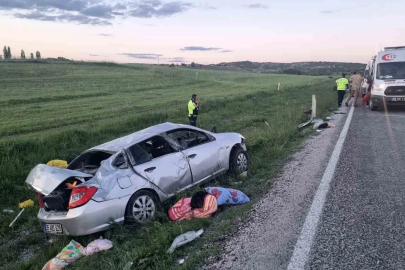 Yozgat’ta otomobil takla attı: 1 ölü, 3 yaralı
