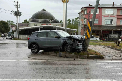 Samsun’da düğün yolunda trafik kazası
