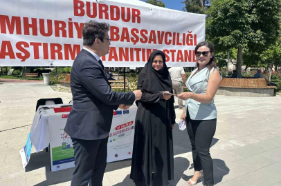 Burdur’da Uzlaştırma Haftası’nda vatandaşlara bilgilendirme standı
