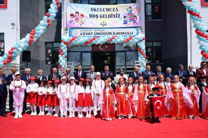 Cevat Ünügür İlkokulu, düzenlenen törenle açıldı
