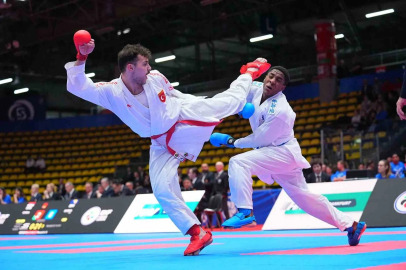 Karate şampiyonasında Avrupa ikinci oldu
