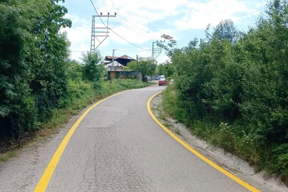Cumayeri’nde yol çizgi çalışmaları tamamlandı
