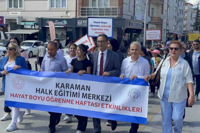 Karaman’da ’Hayat Boyu Öğrenme Haftası’ yürüyüşle başladı
