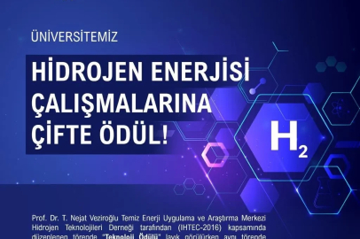 NÖHÜ’nün hidrojen enerjisi çalışmalarına çifte ödül
