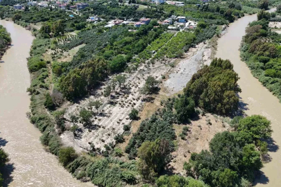 Aşırı yağışlarla debisi artan Asi Nehri’nden gelen taş yığınları, onlarca tarım arazisine zarar verdi
