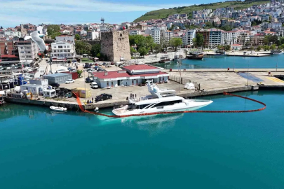 Sinop’ta yan yatan lüks yatın su alma nedeni belli oldu
