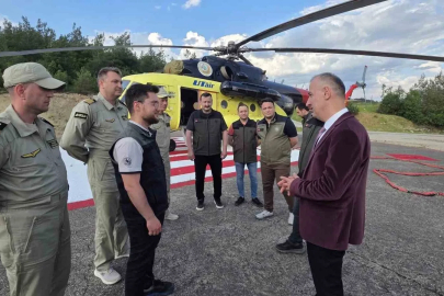 Yangın söndürme helikopteri Karabük’te göreve başladı
