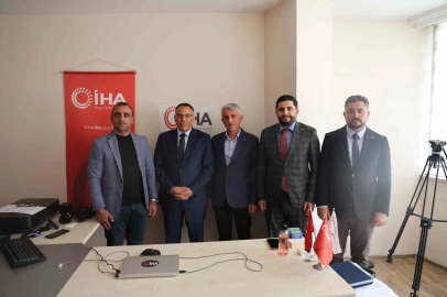 Rektör Gürel’den İHA’ya ziyaret
