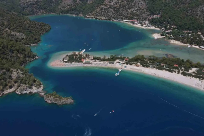 Fethiye’nin gözde plajına bayramda 18 bin 870 ziyaretçi
