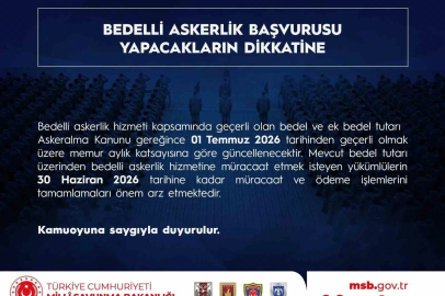 Bedelli askerlik tutarı 1 Temmuz tarihinde memur aylık katsayısına göre güncelleniyor
